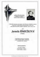 březen2022_Parte Šimečková Jarmila_Příbor