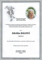 červen2022_Parte Balová Zdeňka_Bílovec