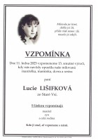 Vzpomínka Lišifková Lucie