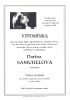 Vzpomínka Samuhelová Darina