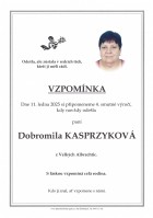 Vzpomínka Kasprzyková Dobromila