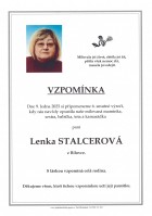 Vzpomínka Stalcerová Lenka