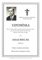 Vzpomínka Bielák Alfréd