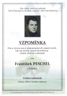 Vzpomínka Peschel František