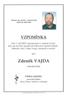 Vzpomínka Vajda Zdeněk