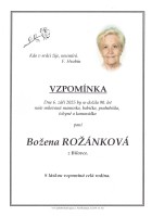 Vzpomínka Rožánková Božena