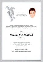 Parte Klazarová Božena_Bílovec