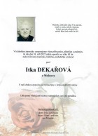 říjen25_Parte Dekařová Itka_Příbor