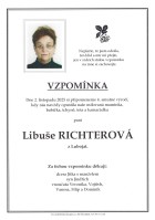 Vzpomínka Richterová Libuše