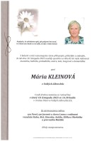 listopad25_Parte Kleinová Mária_Bílovec