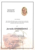březen26_Parte Studničková Jarmila_Bílovec