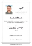 Vzpomínka Divín Jaroslav