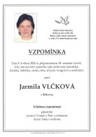 Vzpomínka Vlčková Jarmila