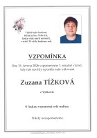 Vzpomínka Tížková Zuzana