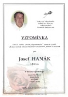 Vzpomínka Hanák Josef
