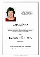Vzpomínka Tížková Danuše