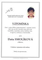 Vzpomínka Smolíková Daša
