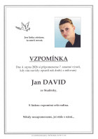 Vzpomínka David Jan
