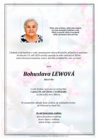 září26_Parte Lewová Bohuslava_Bílovec